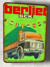 plaque métal vintage Berliet GCK