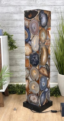 Lampadaire agate fait main - en,