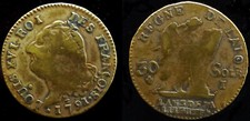 Piece pour tromper  D'EPOQUE 30 Sols 1791 I LIMOGES s Constitution 7,80 grammes