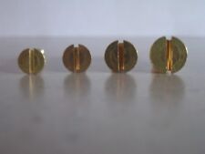 Lot de 100 vis à bois fraisées à fente en laiton massif 11/2"