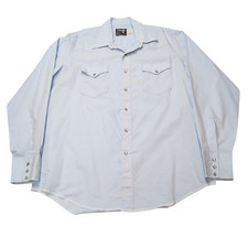 Chemise Wrangler cowboy western bleue taille L #37e