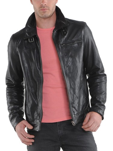 Veste moto motard cuir - motard, en