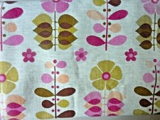 2 coupons de tissu des années 70 (rideaux) , tissu Bel Decor modèle Greta