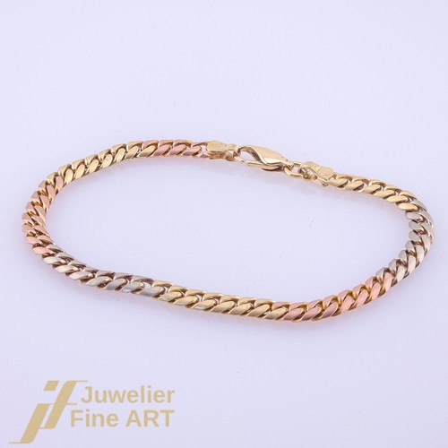Bracelet char plat or - -,