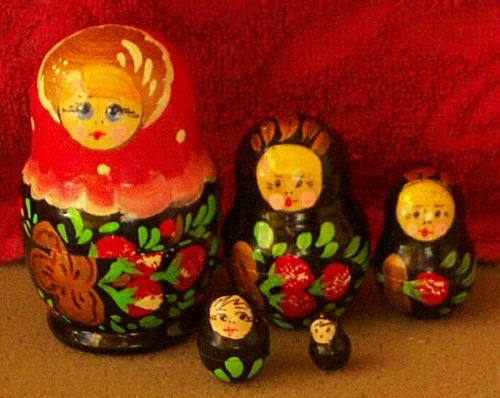 Handpainted russian nesting - handpainted,