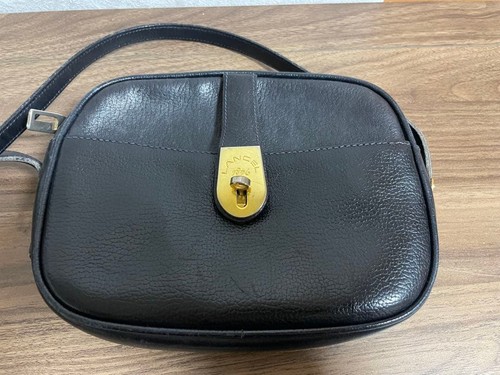 Lancel black shoulder bag - black,