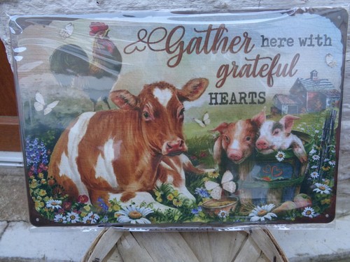 Tole metal ferme vache - tole,