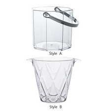 Seau à glace Transparent Boisson Chilling Tub pour Congélateur Cocktail Bar