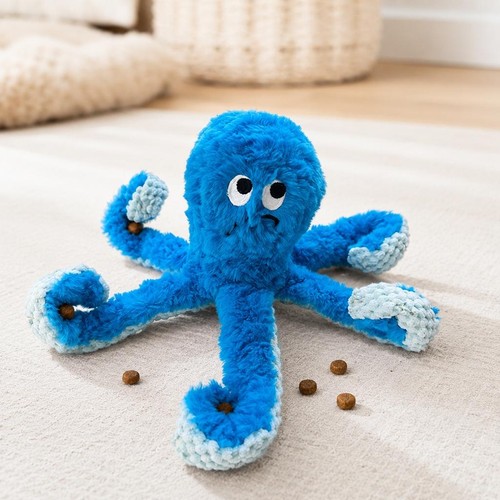 Jouet chien peluche pieuvre - chien,