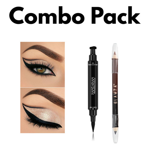 Noir eye liner estampe stylo - estampe,