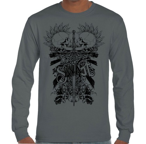 Shirt skull punk sauvage - t-shirt,