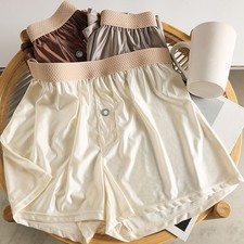 Boxer homme couleur unie soie
