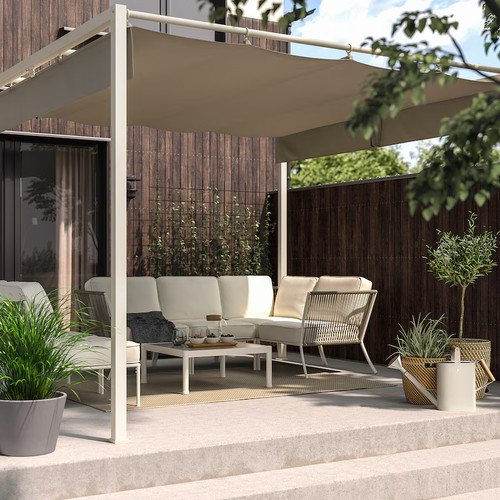 Pergola gris beige - pergola,, gris-beige/beige-gris