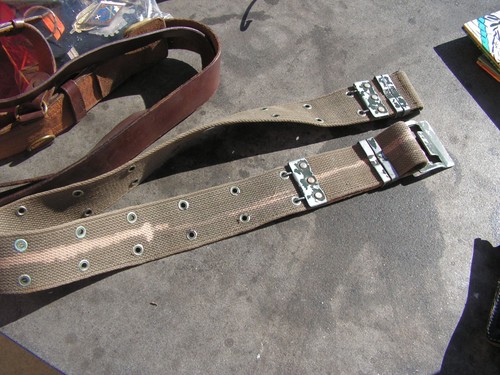 Ceinturon militaire ancien - ceinturon,