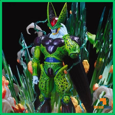 ✅ Figurine Dragon Ball Z Cell Parfait 35cm Statue PVC Collector Modèle Cadeau