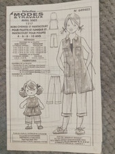 patron poupée modes et travaux NON DECOUPER COMPLET avril 2002