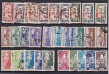LIBAN Années 1940-1950  Lot de 90 timbres oblitérés POSTES