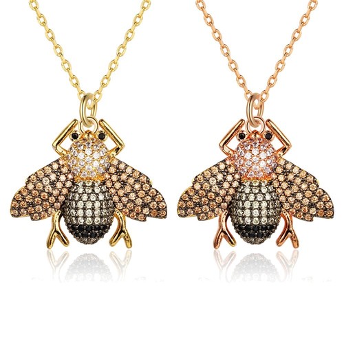 Gold plated1 carat bee - gold,