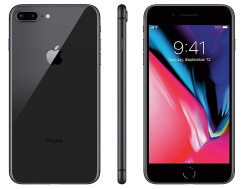Apple iphone plus gray - 8,