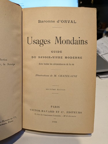 Usages mondains guide - mondains, ..