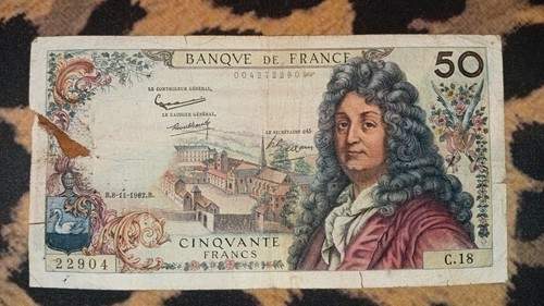 Billet francs racine - billet, 50