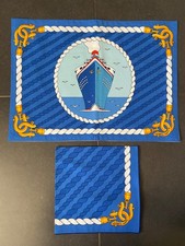 1 set de table Hermès bleu