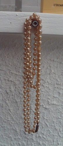 Collier sautoir perles fines - perles,