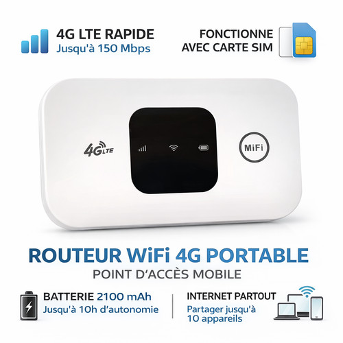 Routeur wifi portable - 4g,