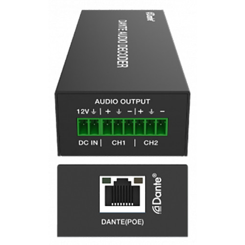 Décodeur dante audio - décodeur,