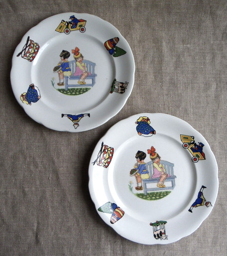 Assiettes anciennes faïence - assiettes,