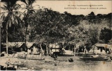 CPA AK Groupe de maisons de pecheurs MARTINIQUE (1045287)