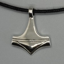Pendentif Marteau De Thor Mjolnir Argent Viking Hache Odin Biker Celtique