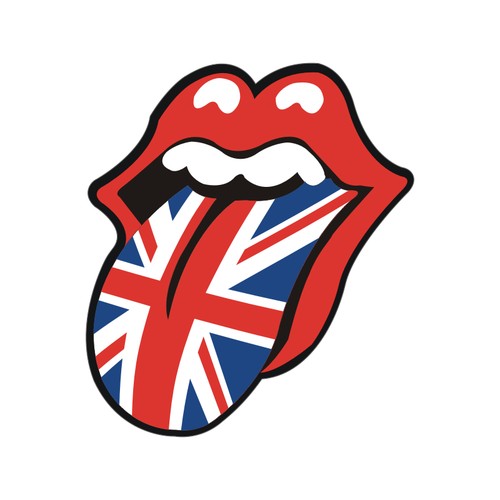 Sticker plastifié langue - sticker,