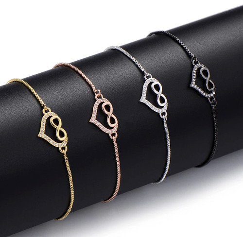 Bracelet infini cœur
