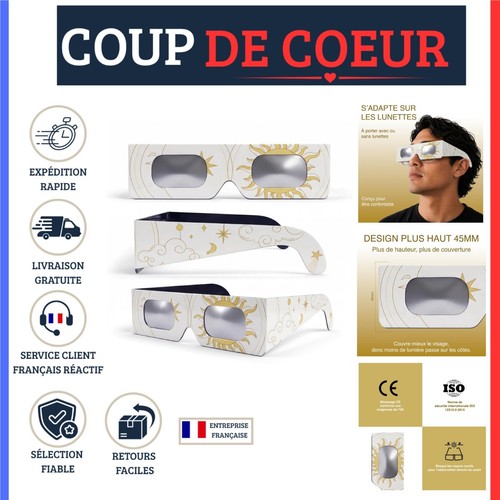 Lunettes éclipse solaire lot