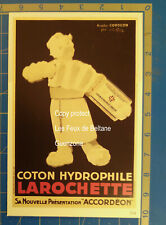 LAROCHETTE COTON HYDROPHILE affiche FAVRE publicité pharmacie pharmacy advert