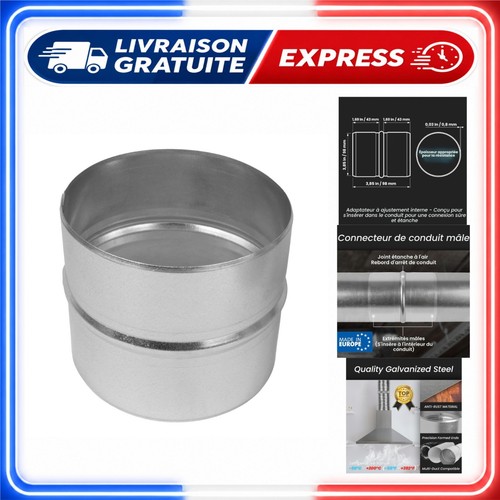 Connecteur tuyau ventilation