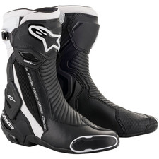 Bottes de moto SMX Plus v2 chaussures de moto racing noir/blanc hommes