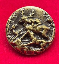 bouton ancien de Vénerie équipage JOUGLA de POULAN 1850 - 1863