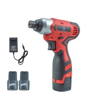 Perceuse-visseuse sans fil double batterie rechargeable 12V mallette, LED.