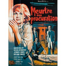 NIGHTMARE French Movie Poster  - 47x63 in. - 1964 - Freddie Francis, David Knigh