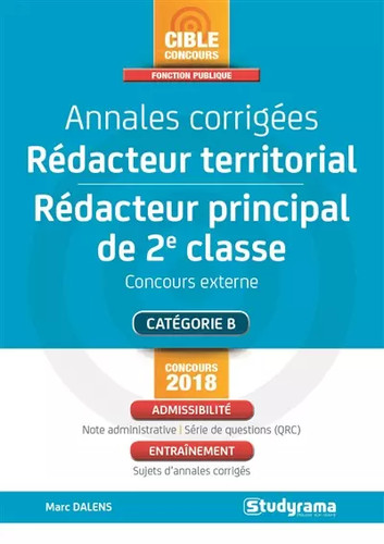 Annales corrigées rédacteur