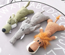 Jouet Peluche Chiot Resistant Morsure Grincement Chien Interactif Dentition 36cm