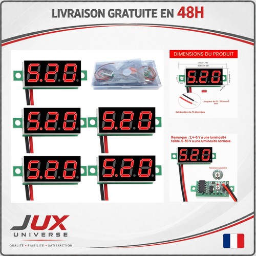 Mini voltmètre numérique - 5x,