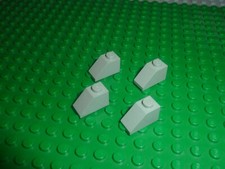 4 x LEGO Oldgray slope bricks