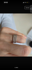 Bague or blanc 750 et diamant
