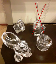 DAUM.Cristal de Vannes.Cristal DAUM.Cristal de Sèvres.Chien canard poussin Daum