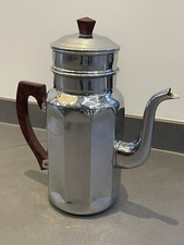 Cafetière Ancienne ADB Cuivre Chrome Fabrication Française 