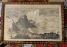 Ancien tableau dessin au