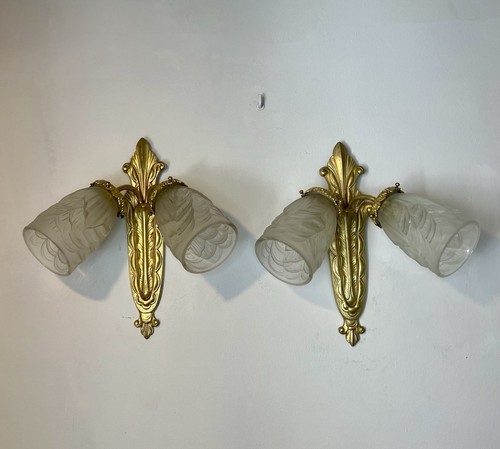 Paire appliques bronze - paire,